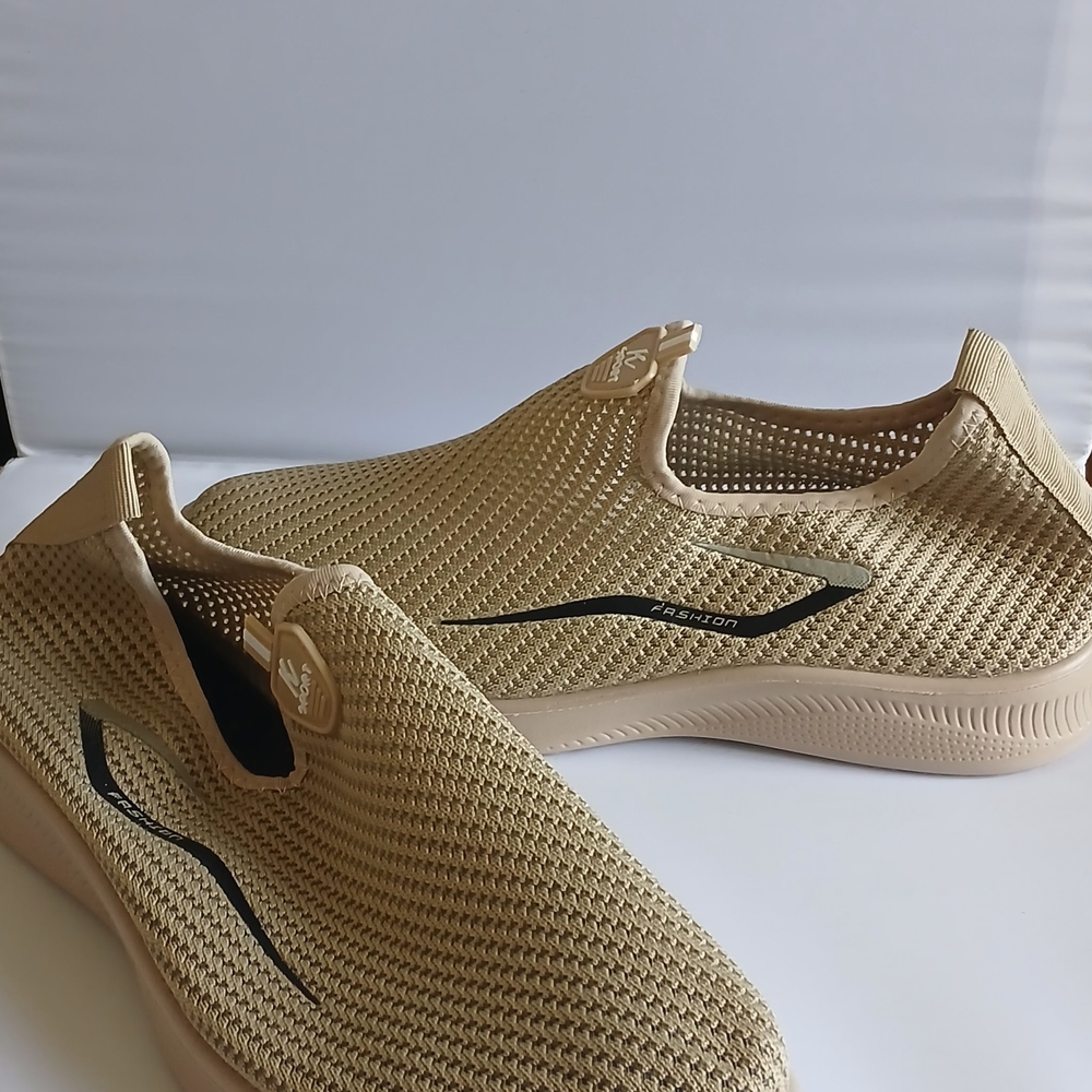 Tan Slip-On Sneakers